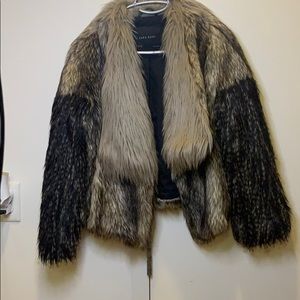Zara faux fur jacket